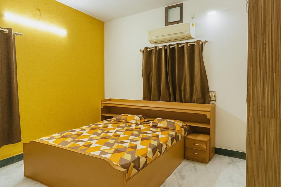 Bed, air conditioner