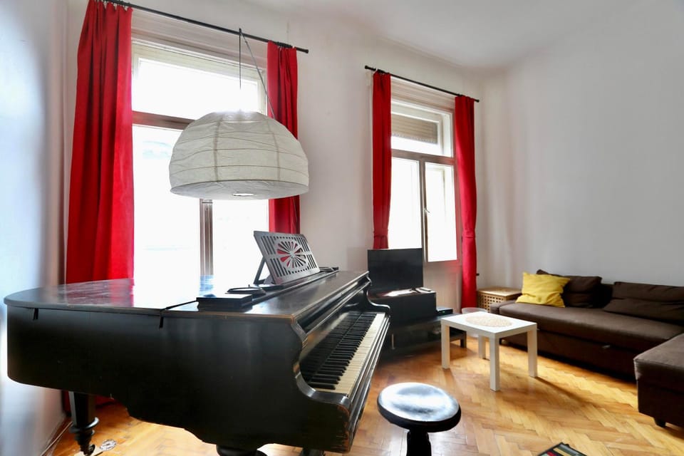 Grand Piano at Astoria Apartment in Budapest