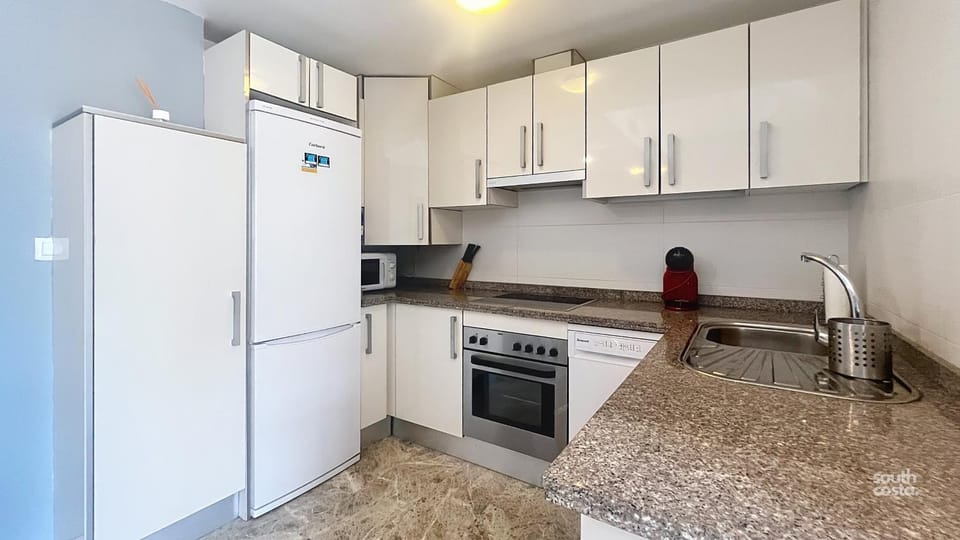 Kitchen or kitchenette, dishwasher, oven, stove