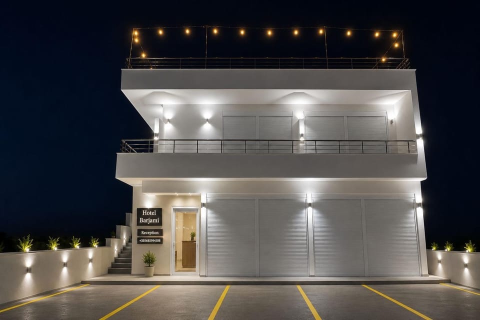 Property building, Night, Street view, Street view, Parking