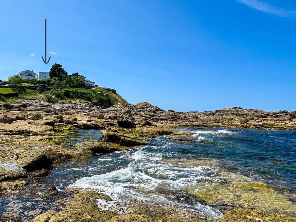 Property building, Facade/entrance, Natural landscape, View (from property/room), Sea view