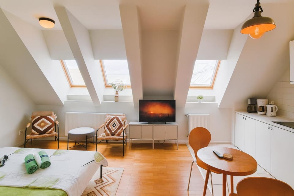 TV and multimedia, Kitchen or kitchenette, Living room, Seating area, Dining area, minibar, stove, towels