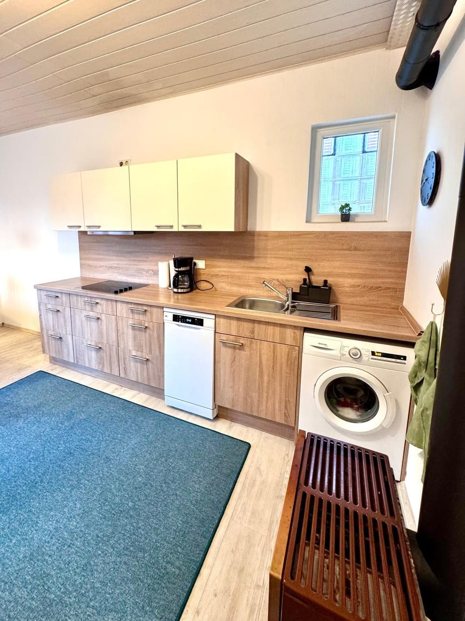 Kitchen or kitchenette, dishwasher, pet friendly, stove, washing machine