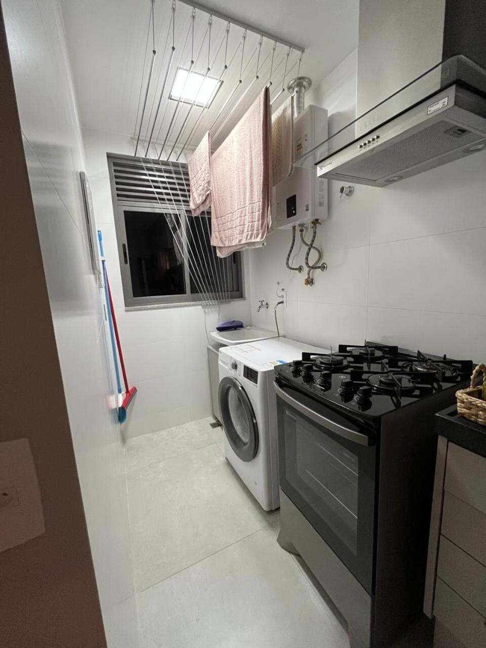 stove, washing machine