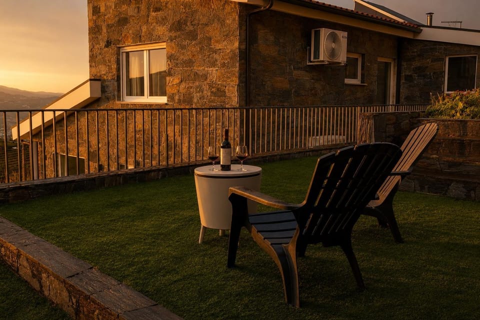 Garden, Seating area, Sunset