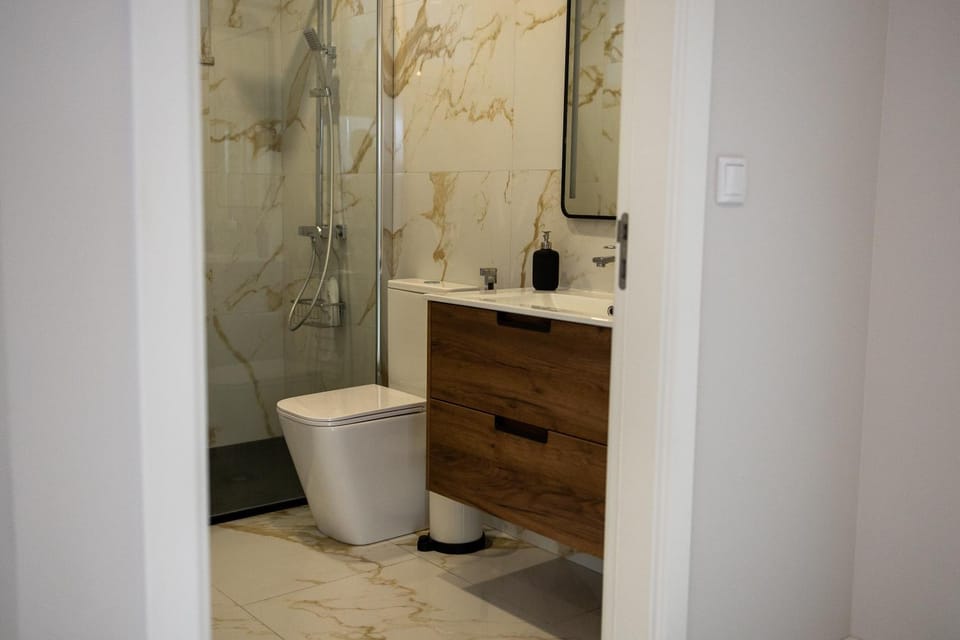 Shower, Toilet, Bathroom, hair dryier