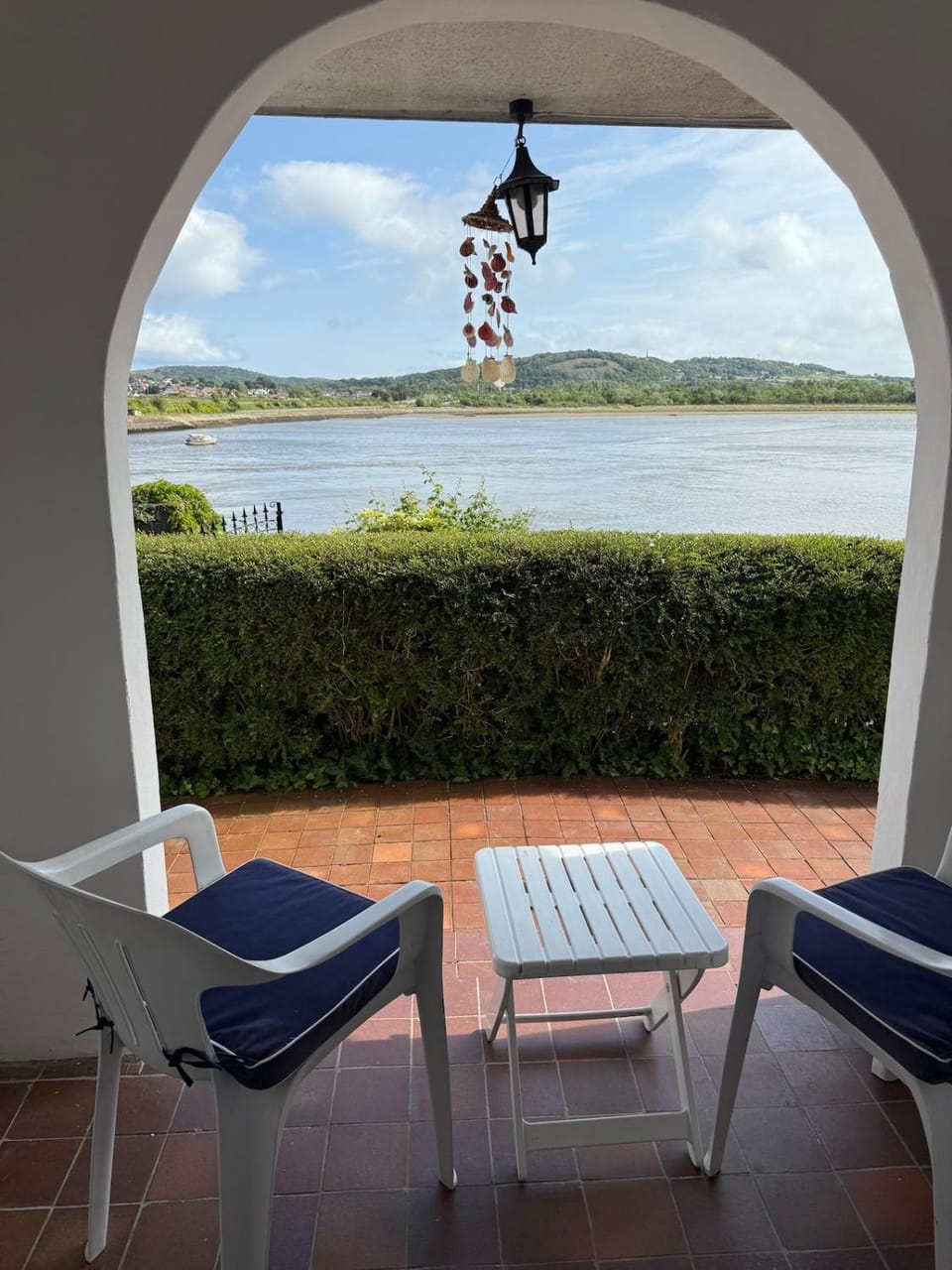 Patio, Natural landscape, Seating area, Sea view
