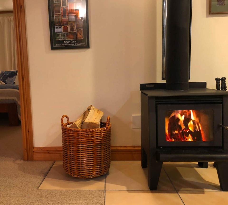 Living room, fireplace