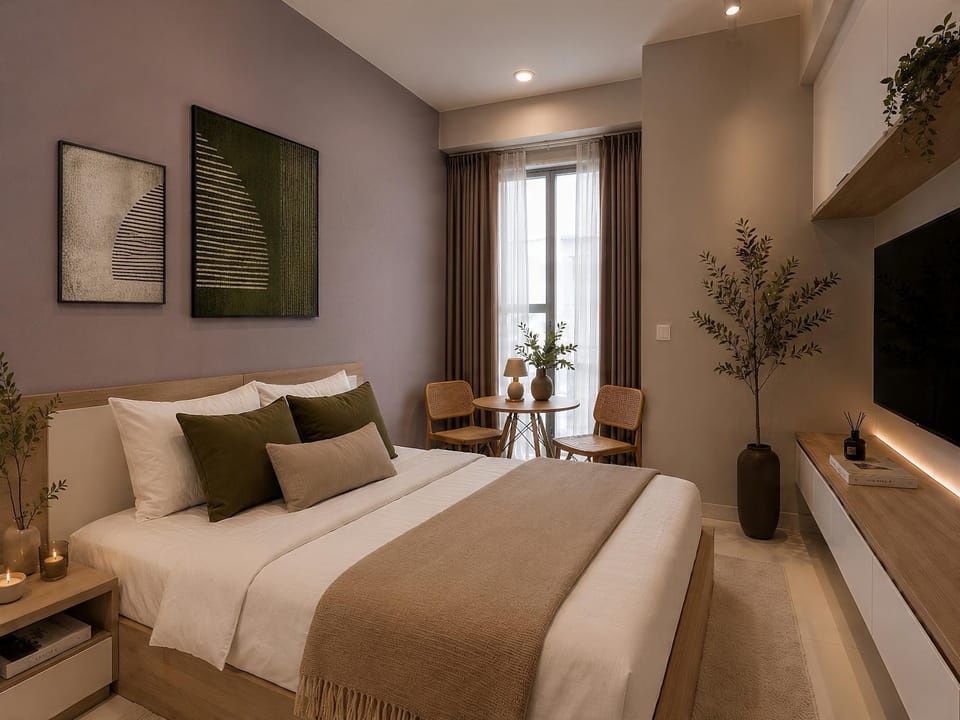 Japandi Studio I The Tresor D4 I 3mins to District 1 I Apartment in Ho Chi Minh City
