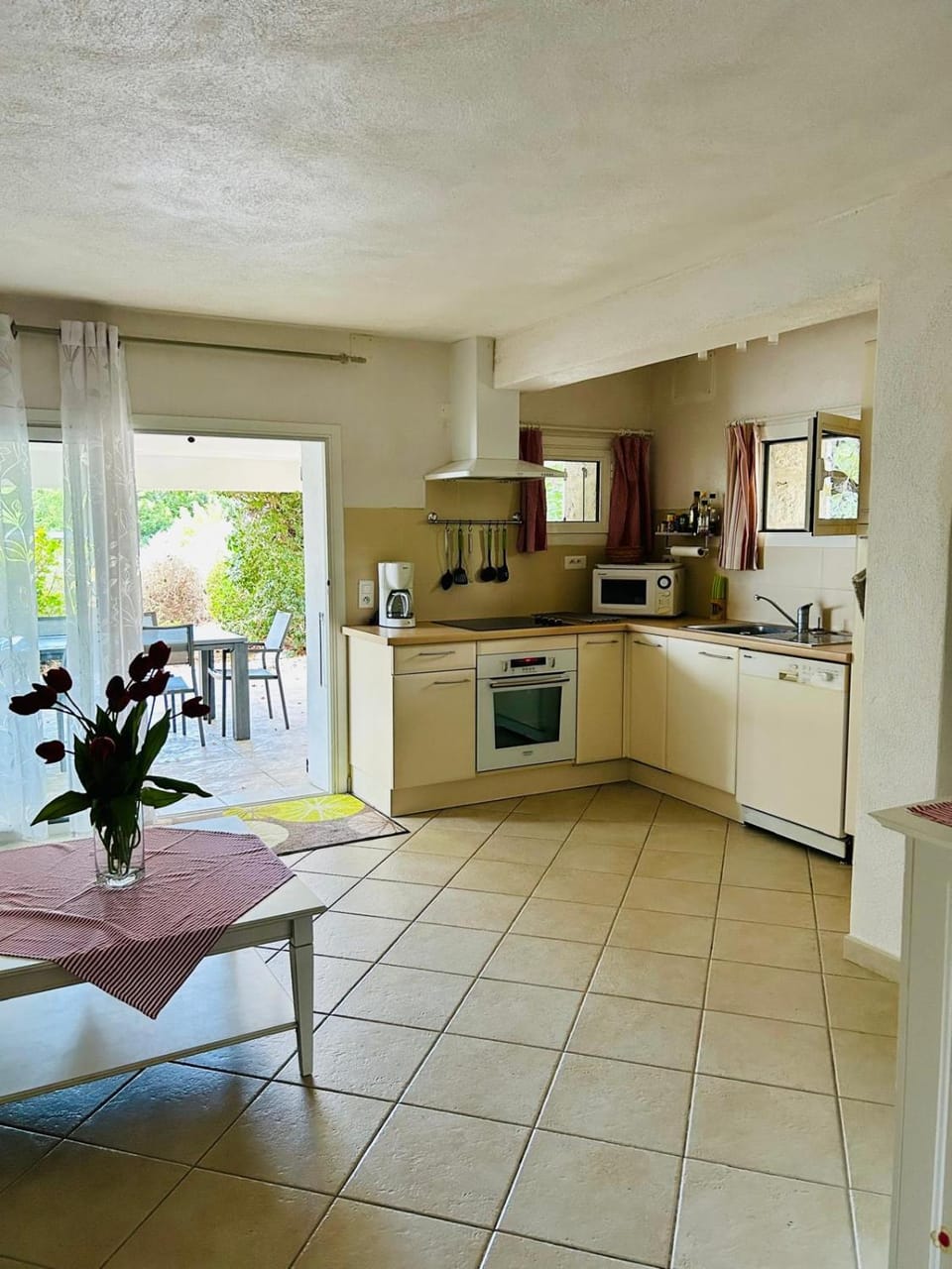 Kitchen or kitchenette, Dining area, dishwasher, oven, stove, toaster