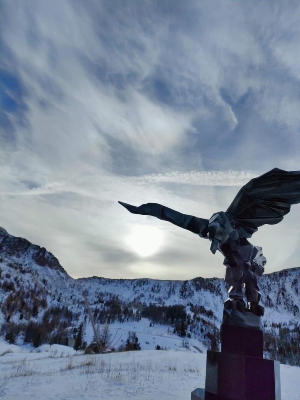 Natural landscape, Winter, Mountain view