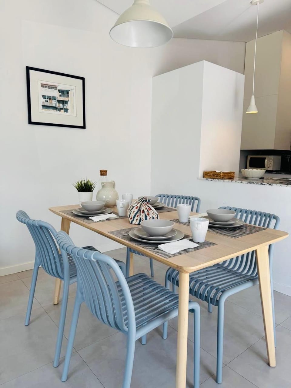 Kitchen or kitchenette, Living room, Dining area