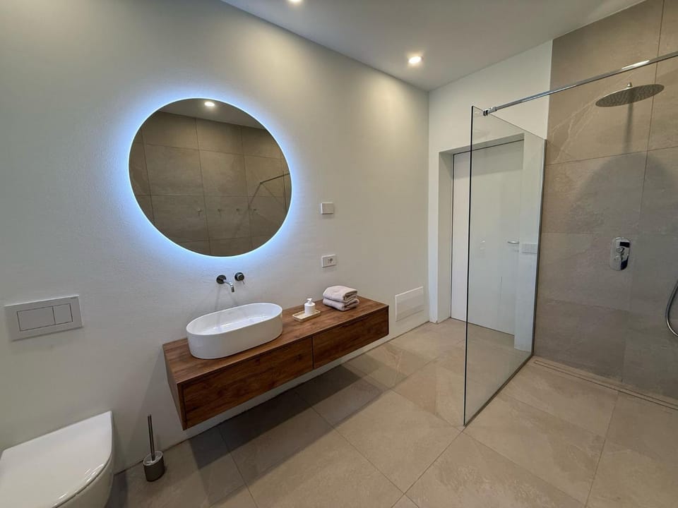Shower, Toilet, Bathroom, towels