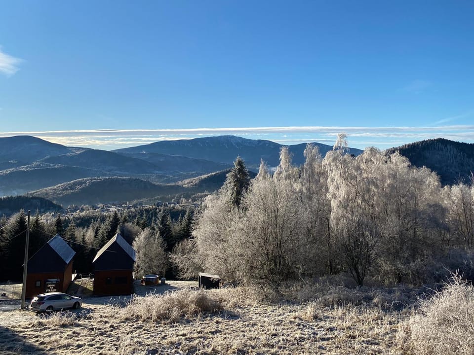 Natural landscape, Winter, Mountain view