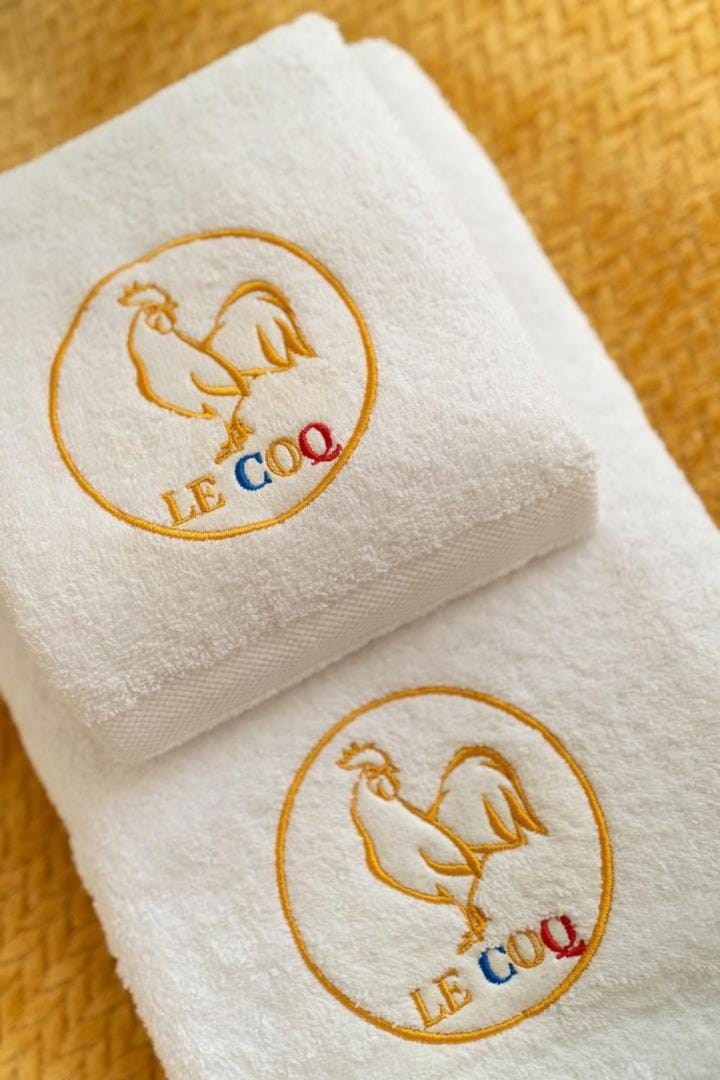 Property logo or sign, towels