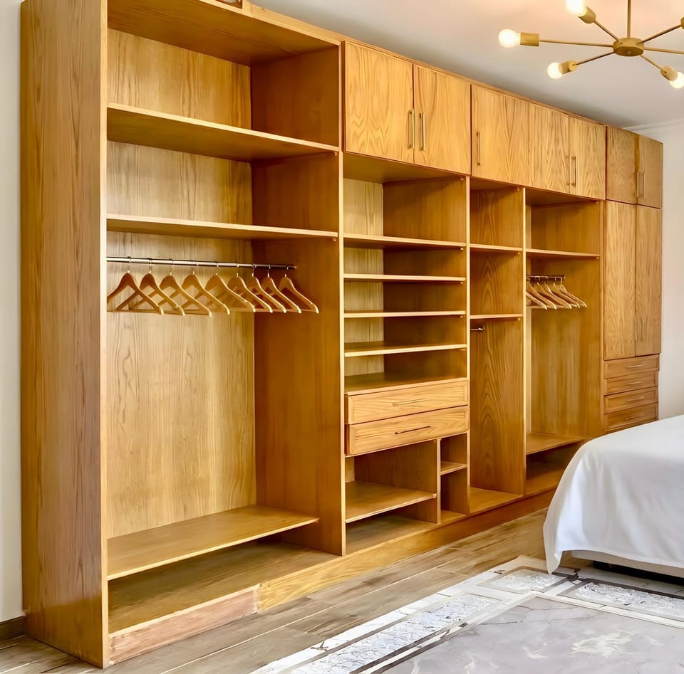 Bed, Photo of the whole room, Bedroom, wardrobe