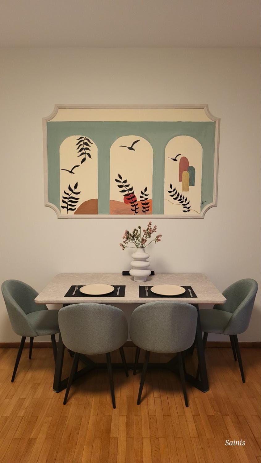 View (from property/room), Living room, Dining area, City view, Landmark view, Sea view