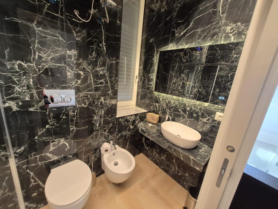 Shower, Toilet, Bathroom, bidet, towels