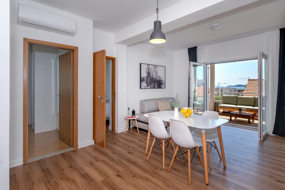Living room, Seating area, Sea view