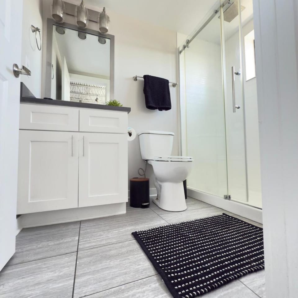 Shower, Toilet, Bathroom, towels