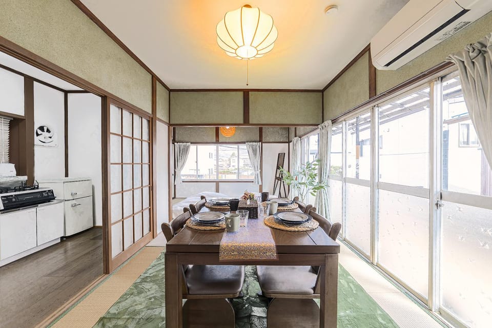 Kitchen or kitchenette, Living room, Dining area