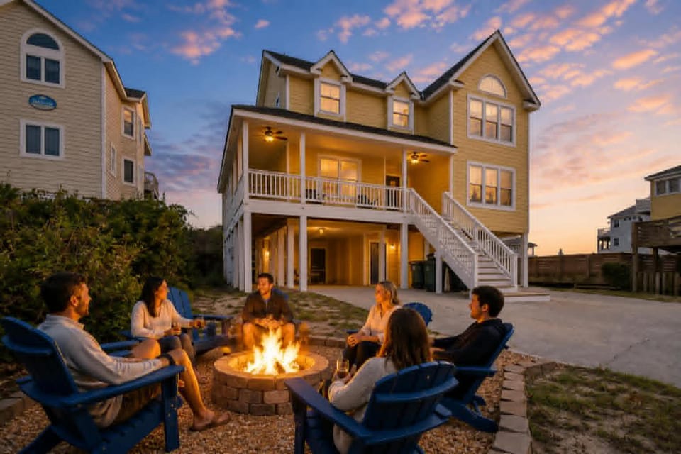 Ultimate Beachfront Getaway Pool Slide, Hottub House in Nags Head