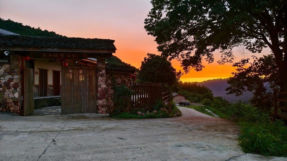 Property building, Natural landscape, Sunset