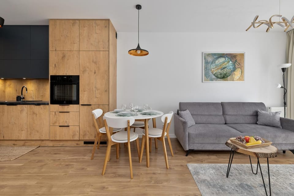 Kitchen or kitchenette, Living room, Dining area