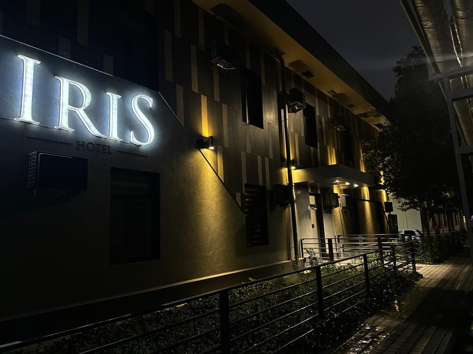 Property building, Facade/entrance, Night, Logo/Certificate/Sign