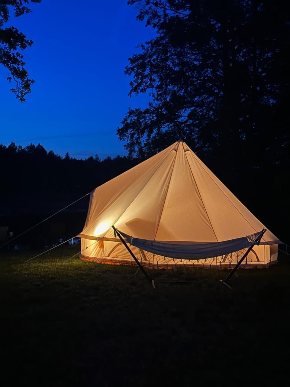 Glampingowy namiot nad Kanałem Augustowskim Luxury tent in Poland
