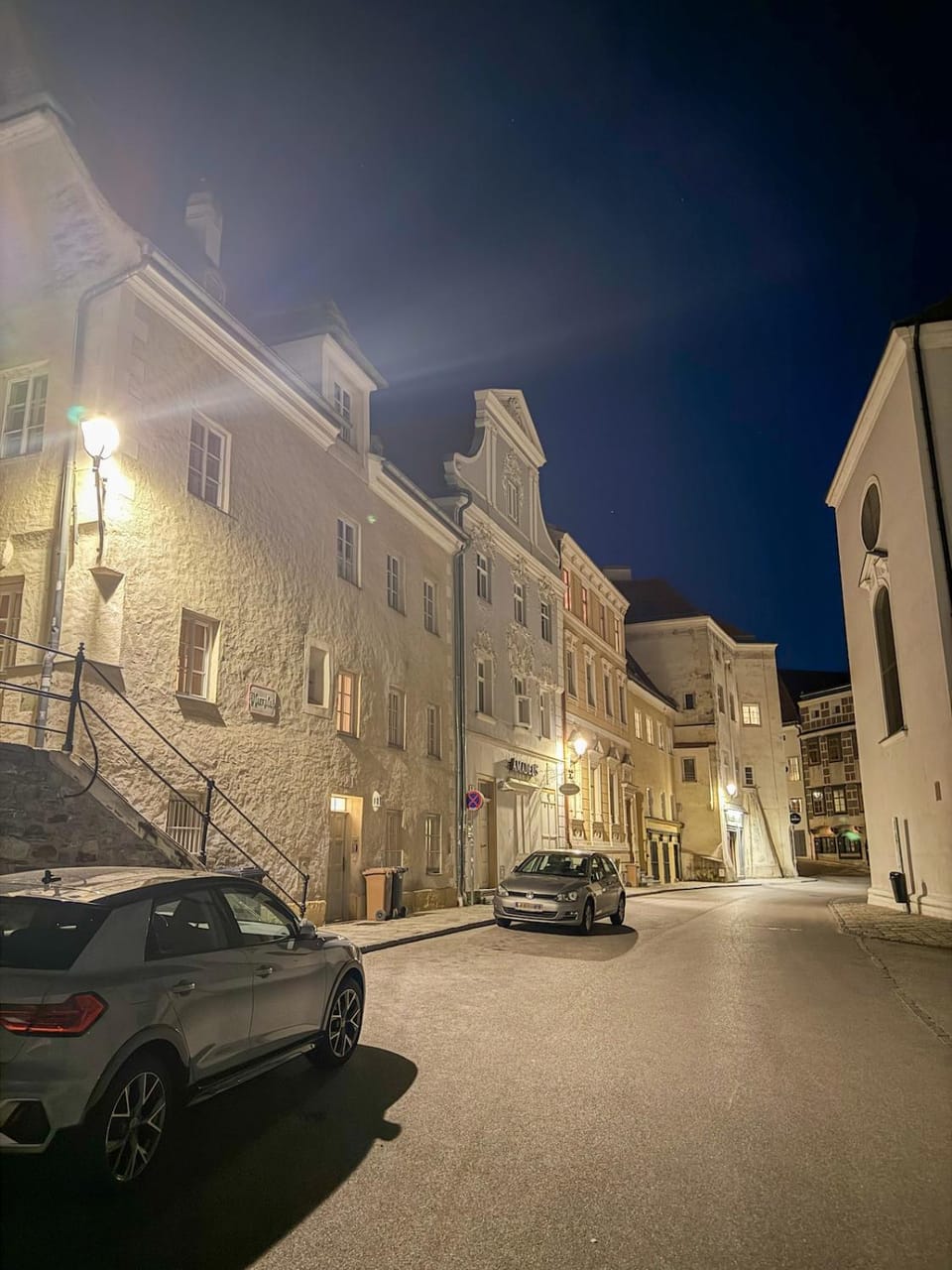 Property building, Night, Neighbourhood, Parking