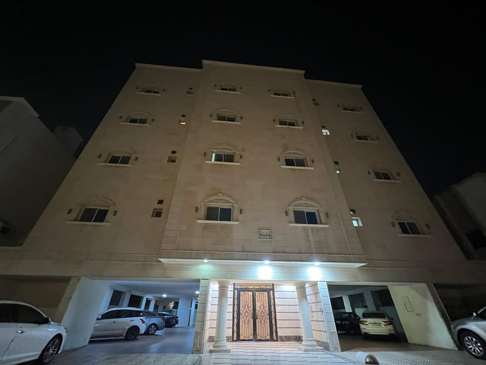Property building, Night, Parking