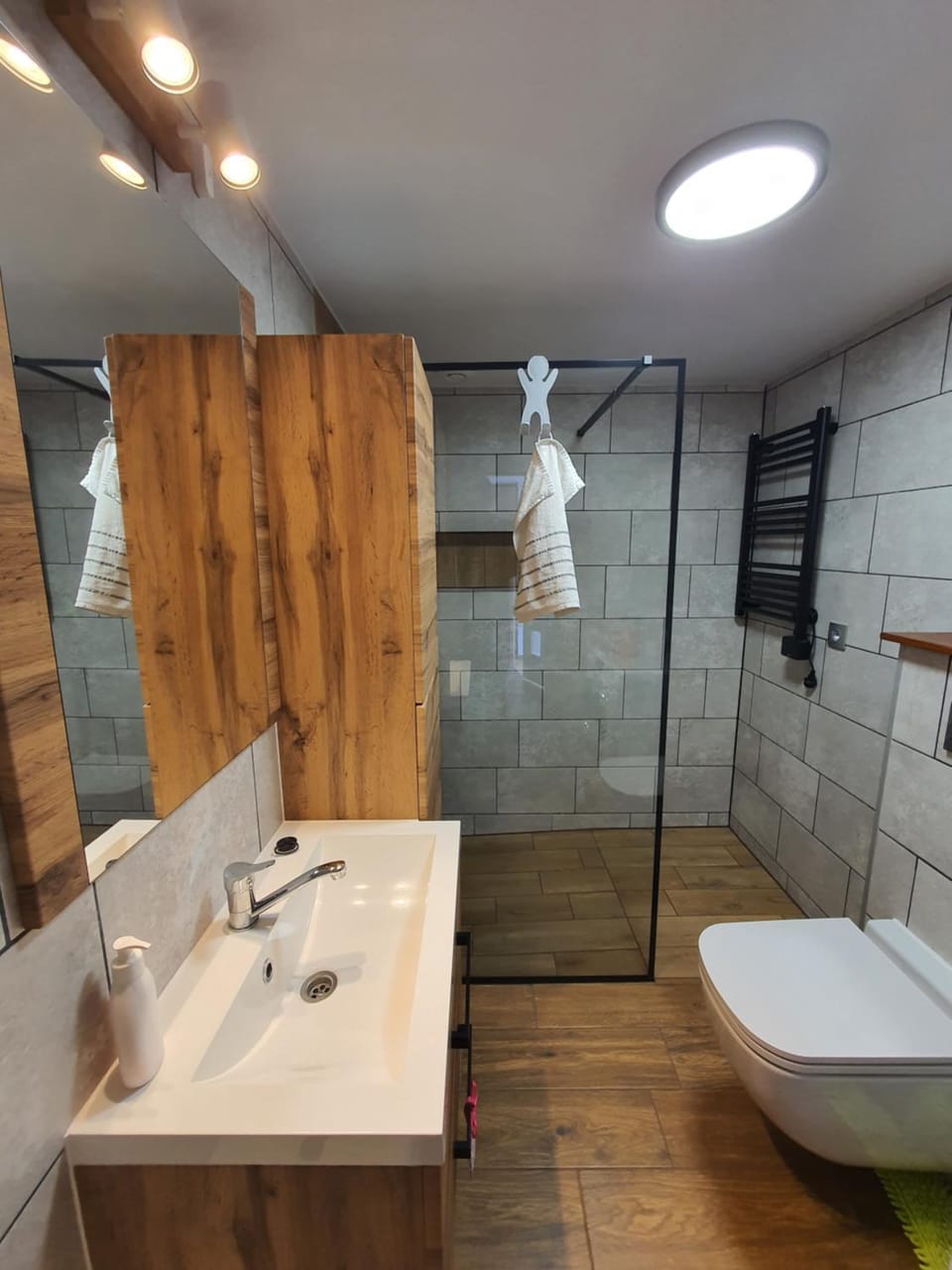 Shower, Toilet, Bathroom, towels