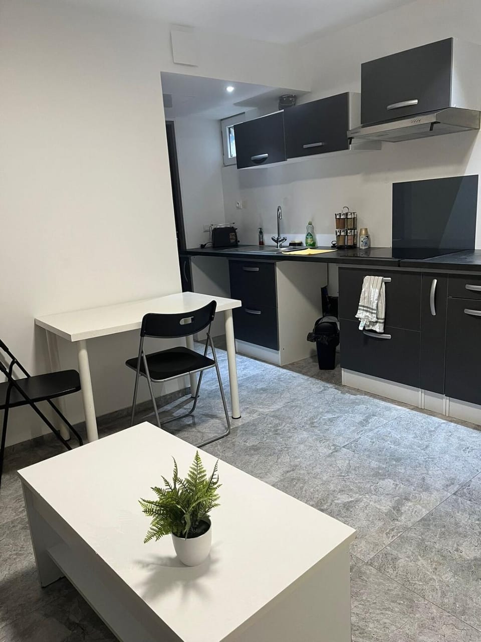 Kitchen or kitchenette, Living room, Dining area, oven
