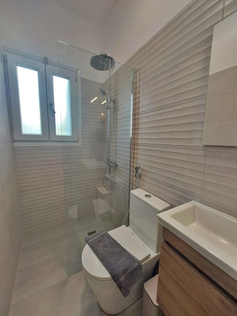 Shower, towels
