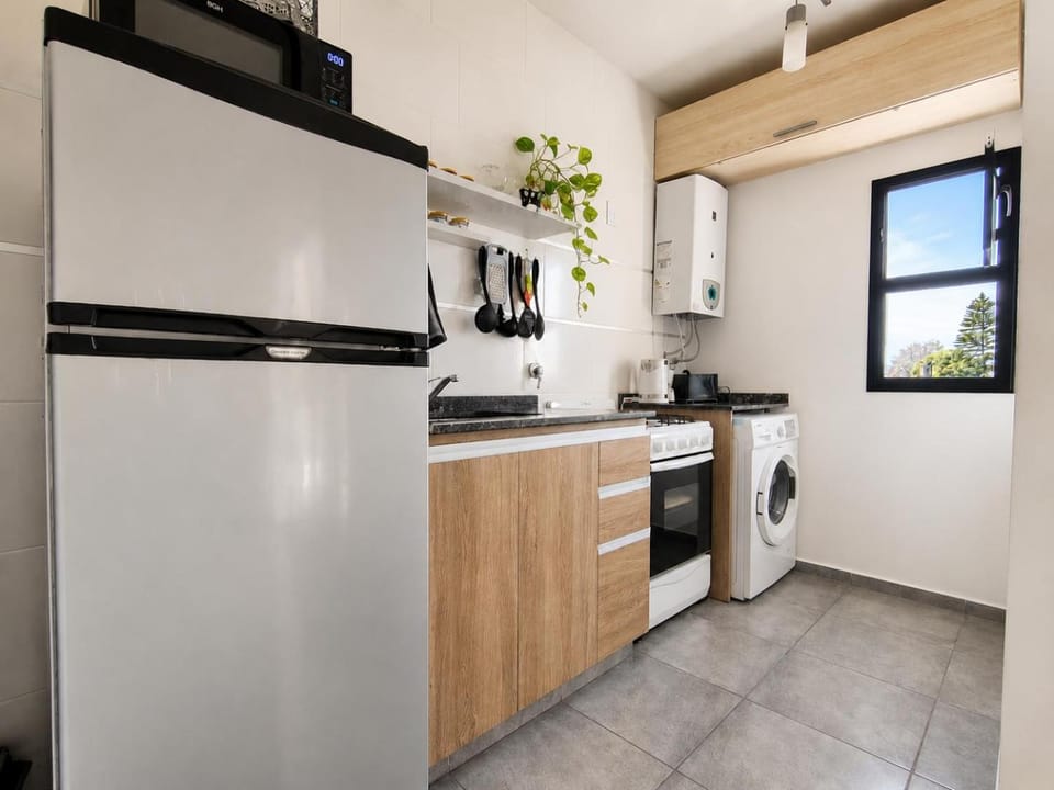 Kitchen or kitchenette, microwave, washing machine, washing machine, kitchen, kitchen