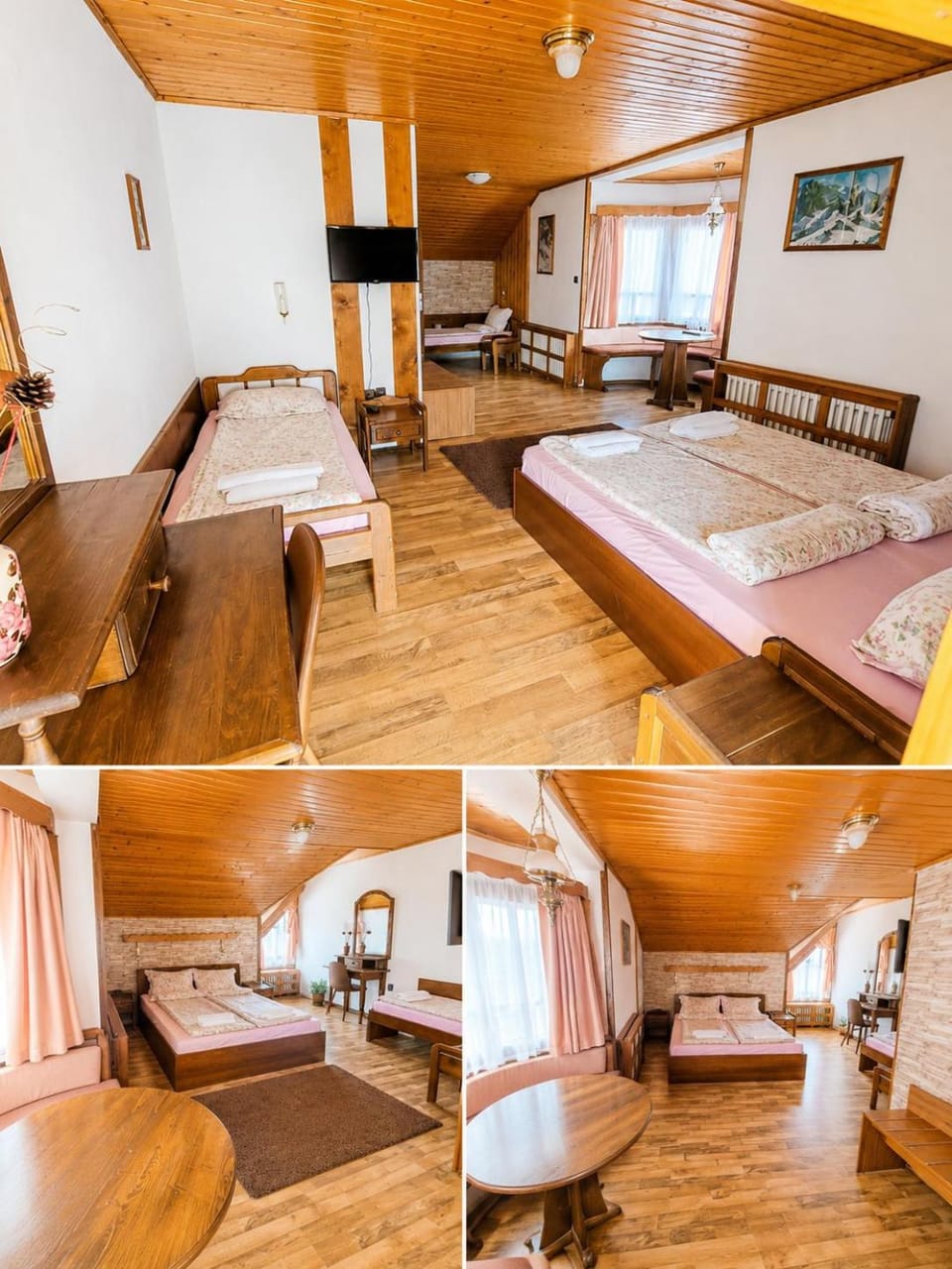 Bed, TV and multimedia, Seating area, Bedroom