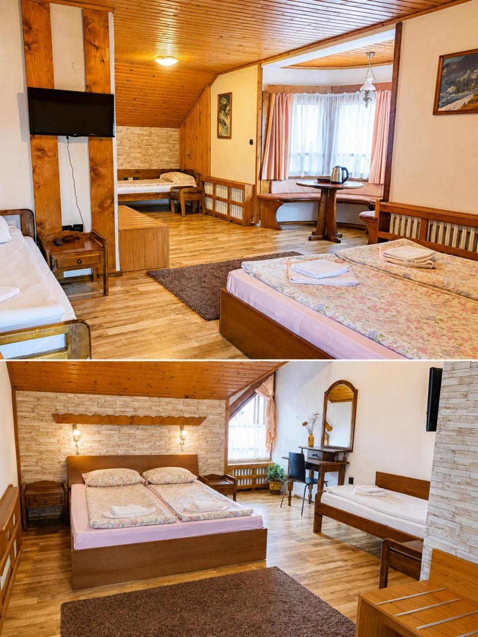 Bed, TV and multimedia, Seating area, Bedroom