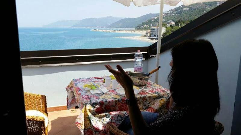 View (from property/room), Balcony/Terrace, Sea view