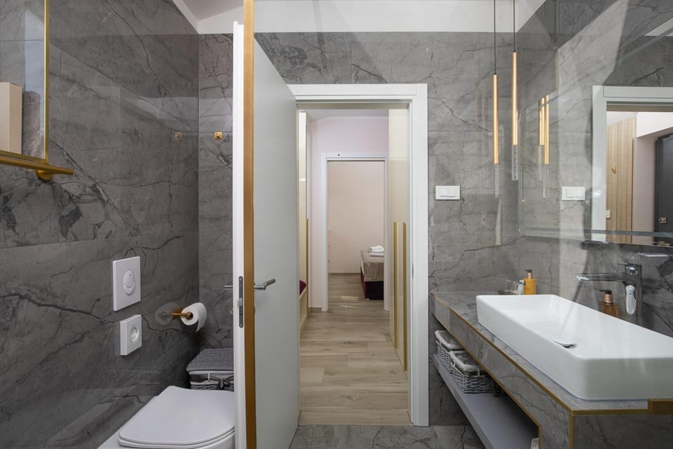 Shower, Toilet, Bathroom, towels