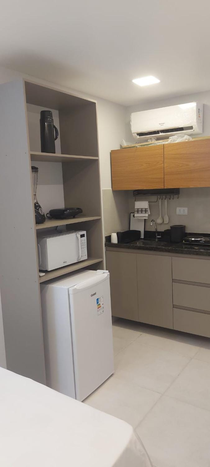 Kitchen or kitchenette, minibar, toaster