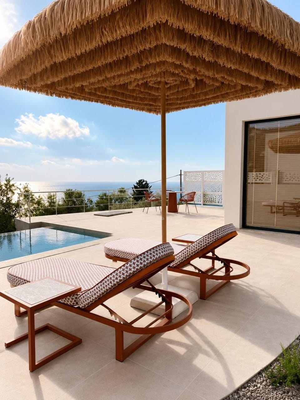 Patio, Day, Natural landscape, View (from property/room), Balcony/Terrace, Pool view, Swimming pool, sunbed