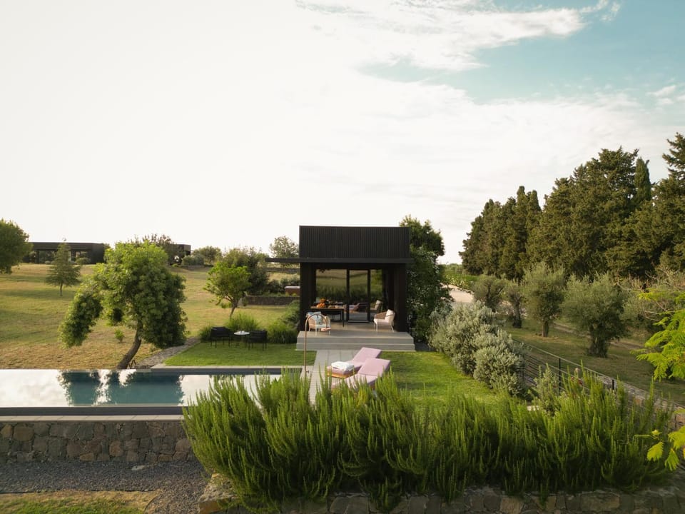 Spring, Day, Natural landscape, Garden, Garden view, Pool view, Swimming pool