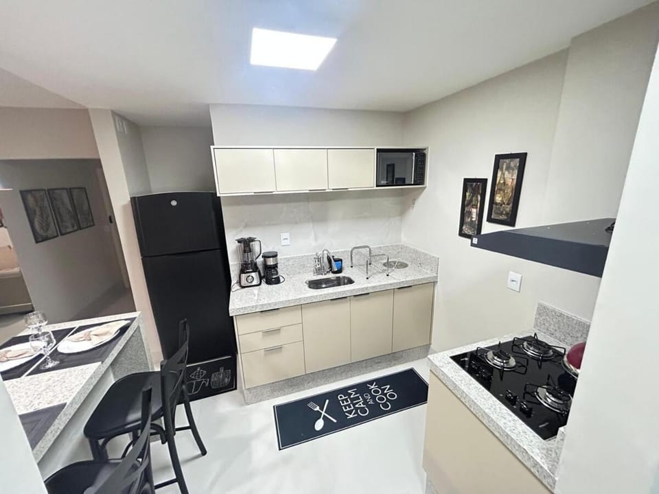 Kitchen or kitchenette, oven, toaster