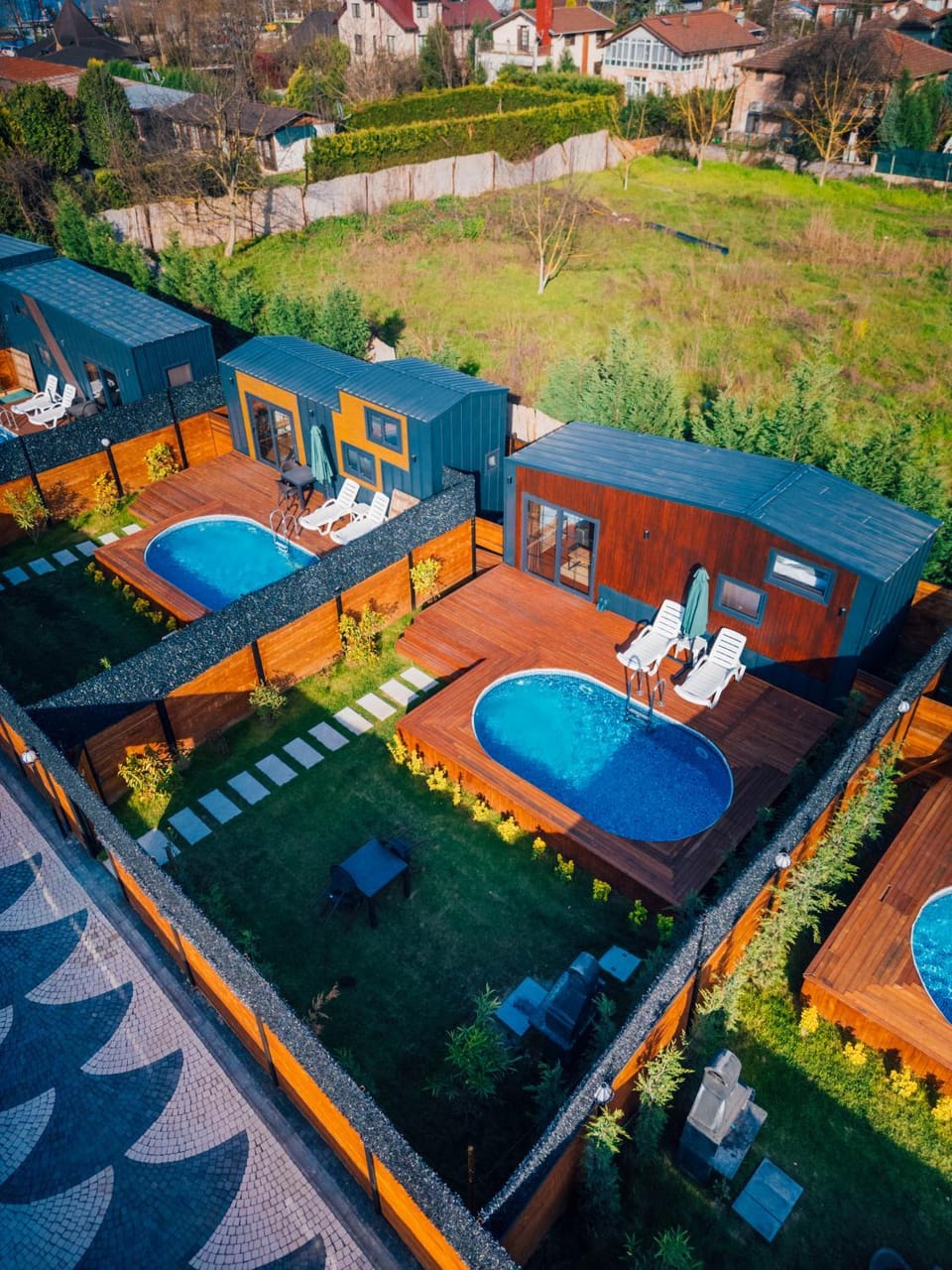 Day, Bird's eye view, Garden, Garden view, Pool view, sunbed