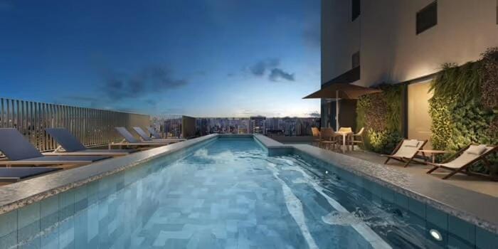 Studio com piscina e vista Apartment in Sao Paulo City