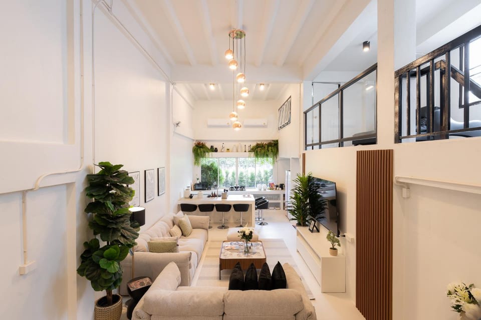 Property building, Living room, Seating area, kitchen