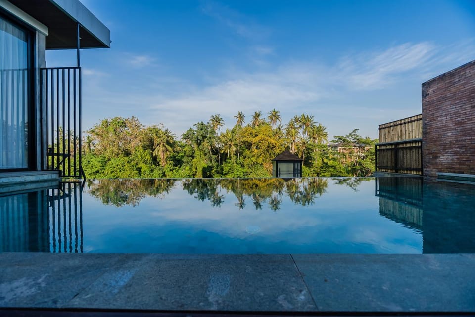 Natural landscape, Pool view, Swimming pool