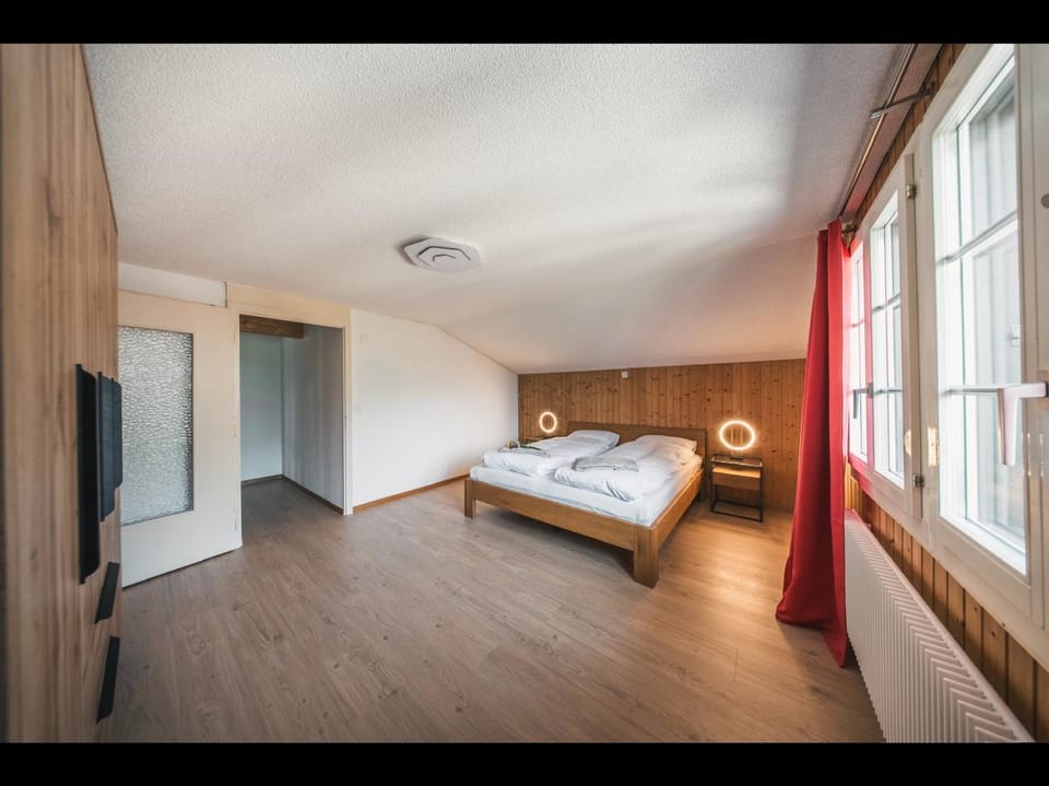 Bed, Photo of the whole room, Bedroom, wardrobe