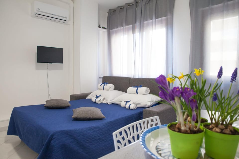 Bed, TV and multimedia, Kitchen or kitchenette, Living room, Photo of the whole room, Dining area, Bedroom, internet, towels, air conditioner